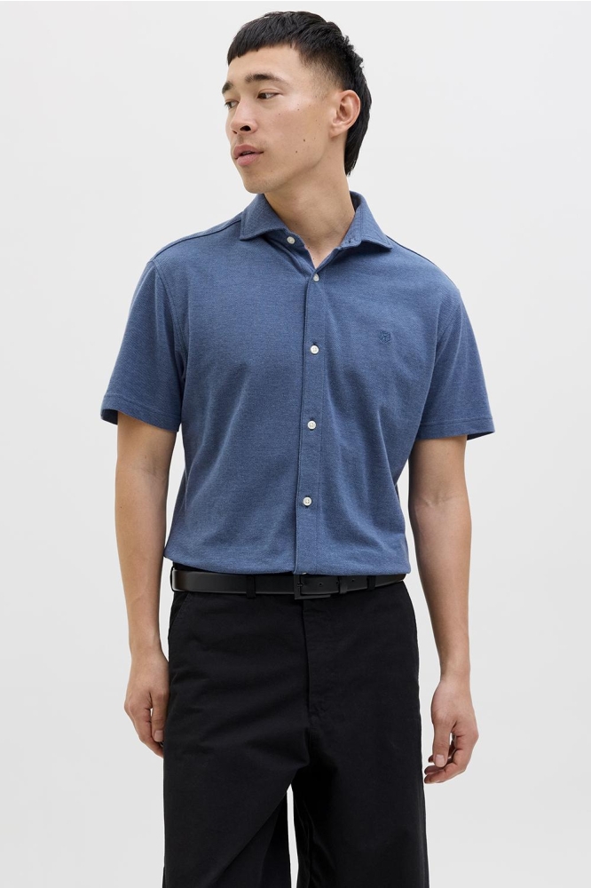 JPRBLALANCE PIQUE S/S SHIRT SMU 12275652 TWILIGHT BLUE